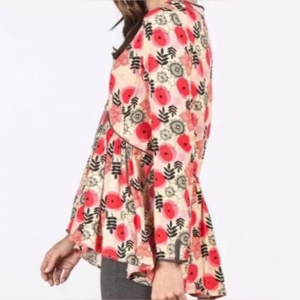 Matilda Jane Red and Cream Floral Blouse